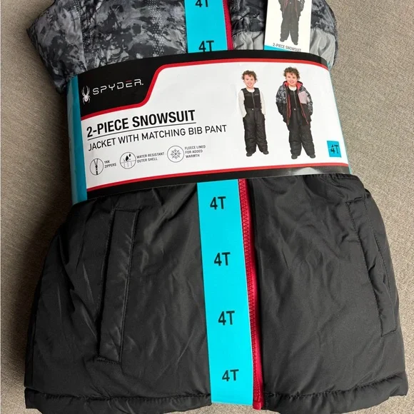 Spyder Black and Gray Snowsuit Set 4T - Picture 7 of 8
